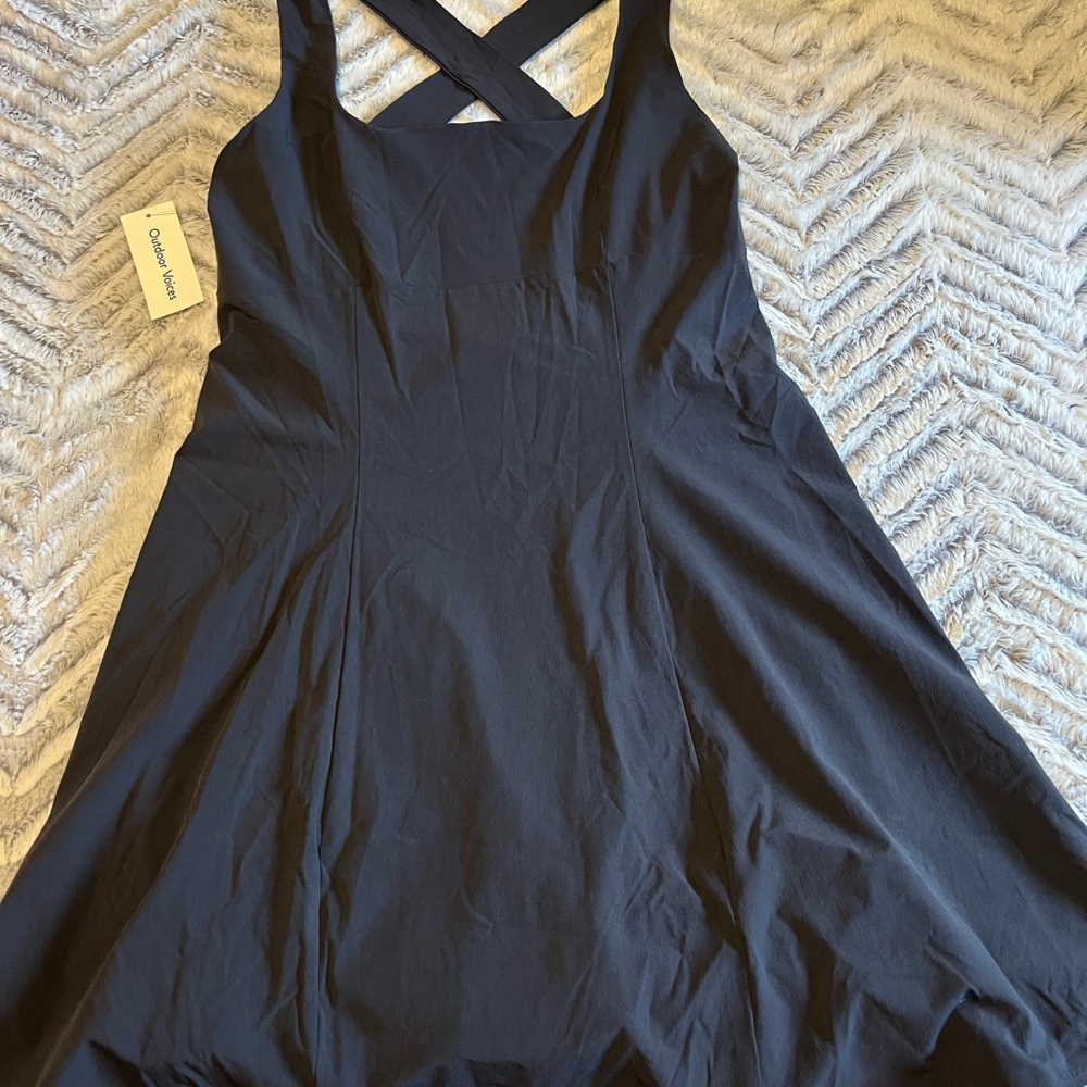 Outdoor Voices Black Halter Athletic Sundress - Picture 3 of 5